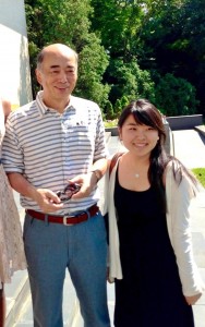 Eri Arai with Kenichiro Sasae, Japanese Ambassador to the United States